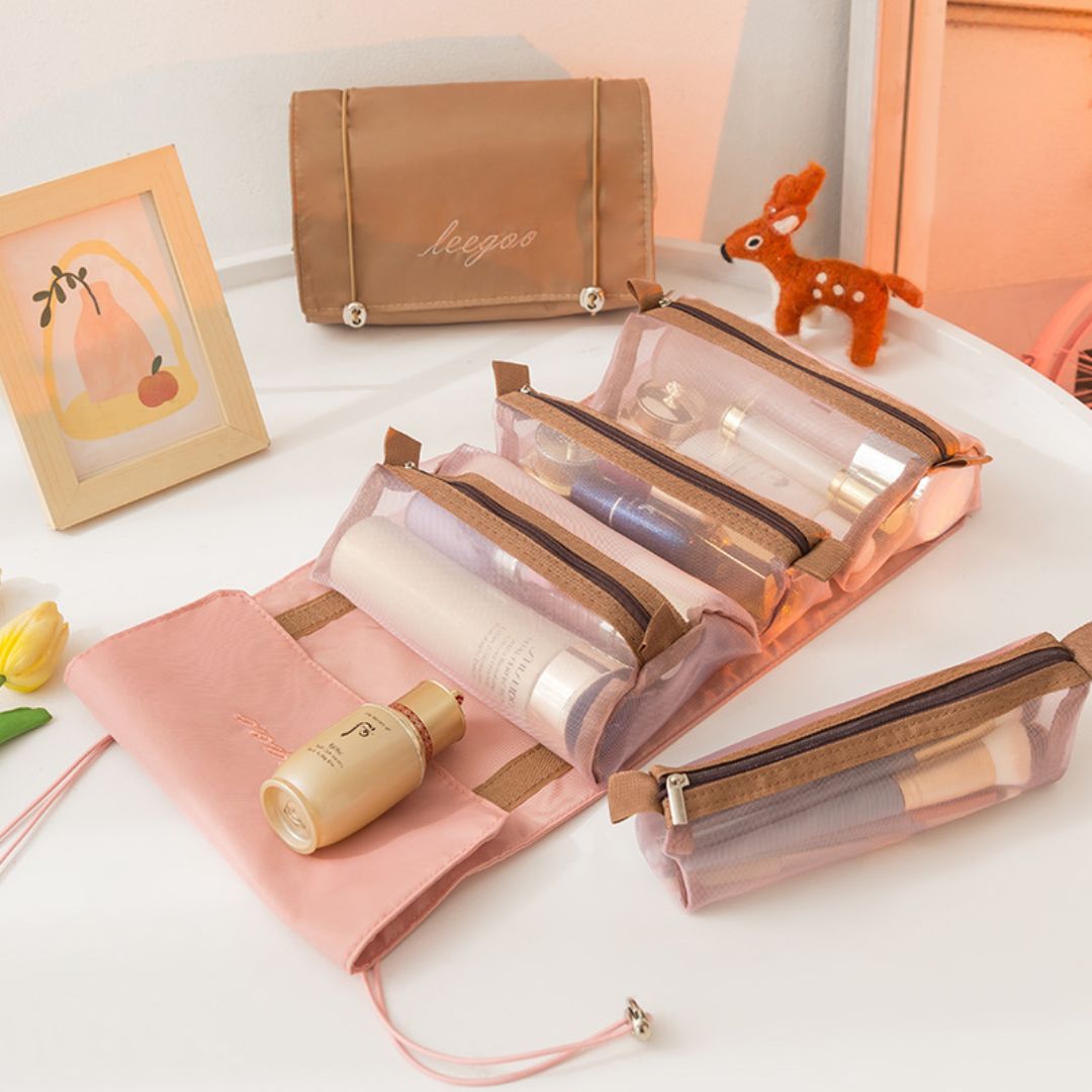 Large Capacity Portable Makeup Organizer Bag for Girls
