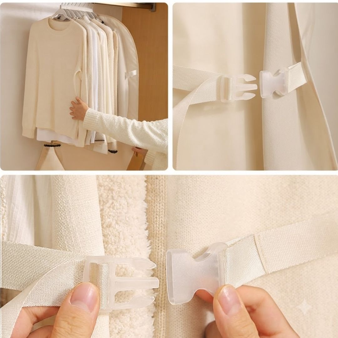 Clothes Protector Hanging Folding Storage Bag