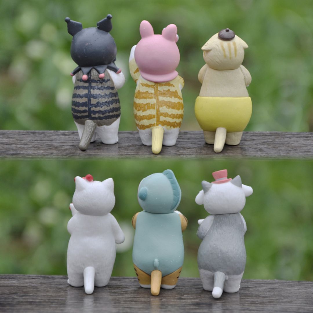 Fancy Dress Up Cute Kitty Figures