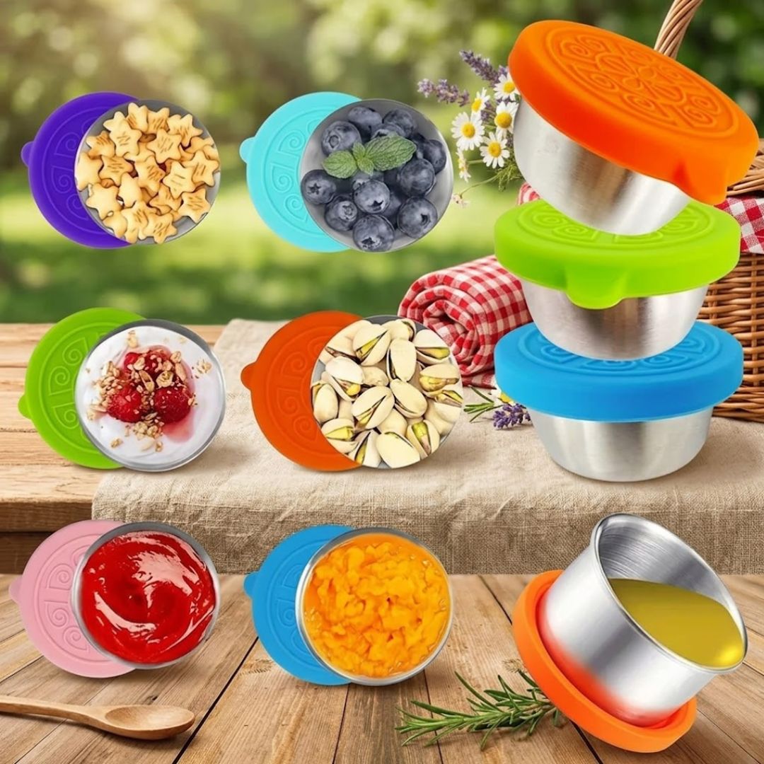 304 Stainless Steel Bowl with Silicone Lid