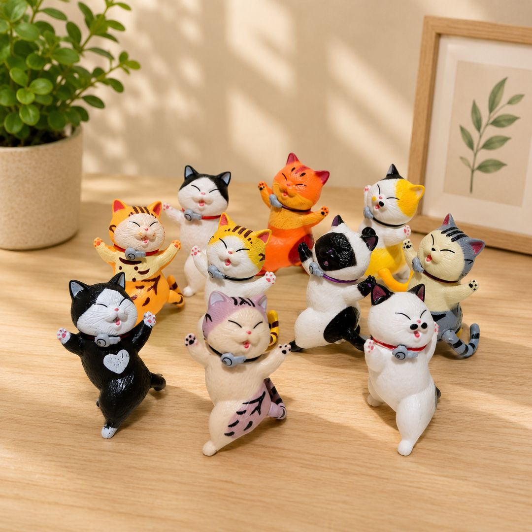 Cute Dancing Cat Car Dashboard Ornament