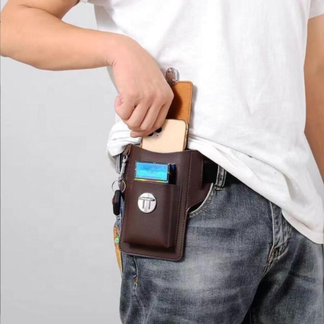 Leather Mobile Belt Pouch