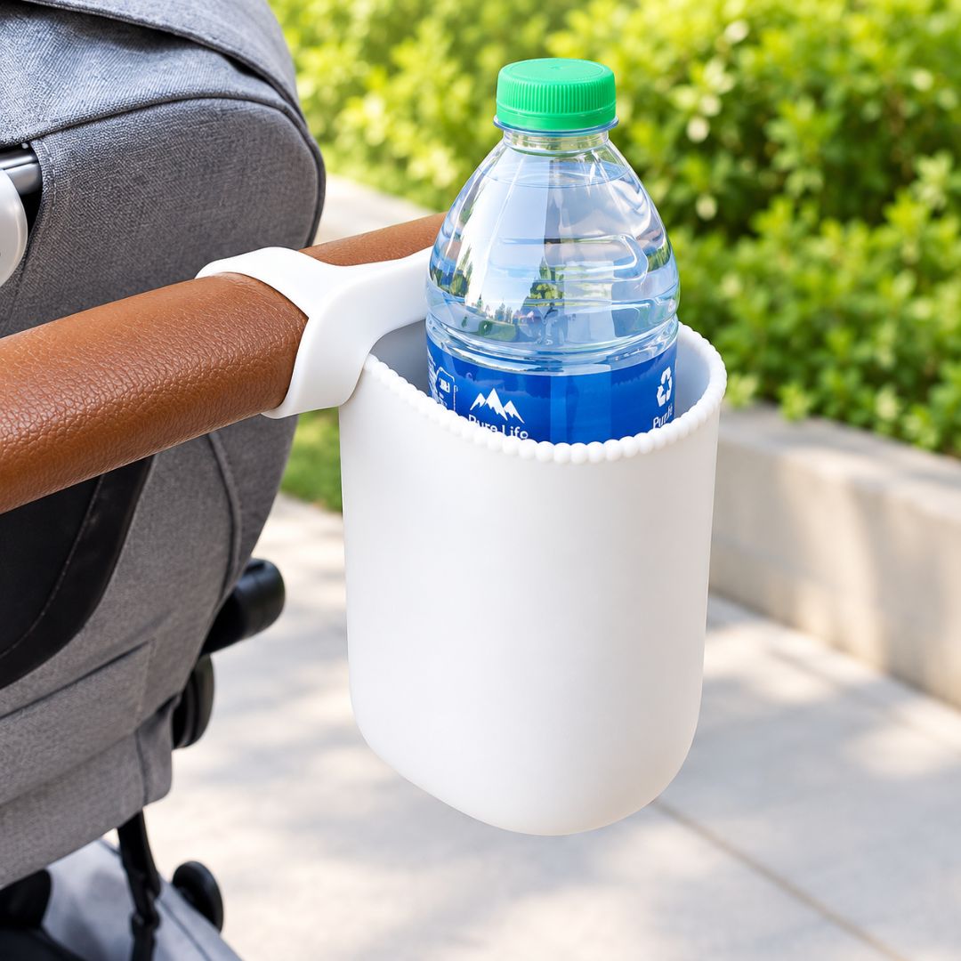 Silicone Stroller Cup Holder with Phone Holder