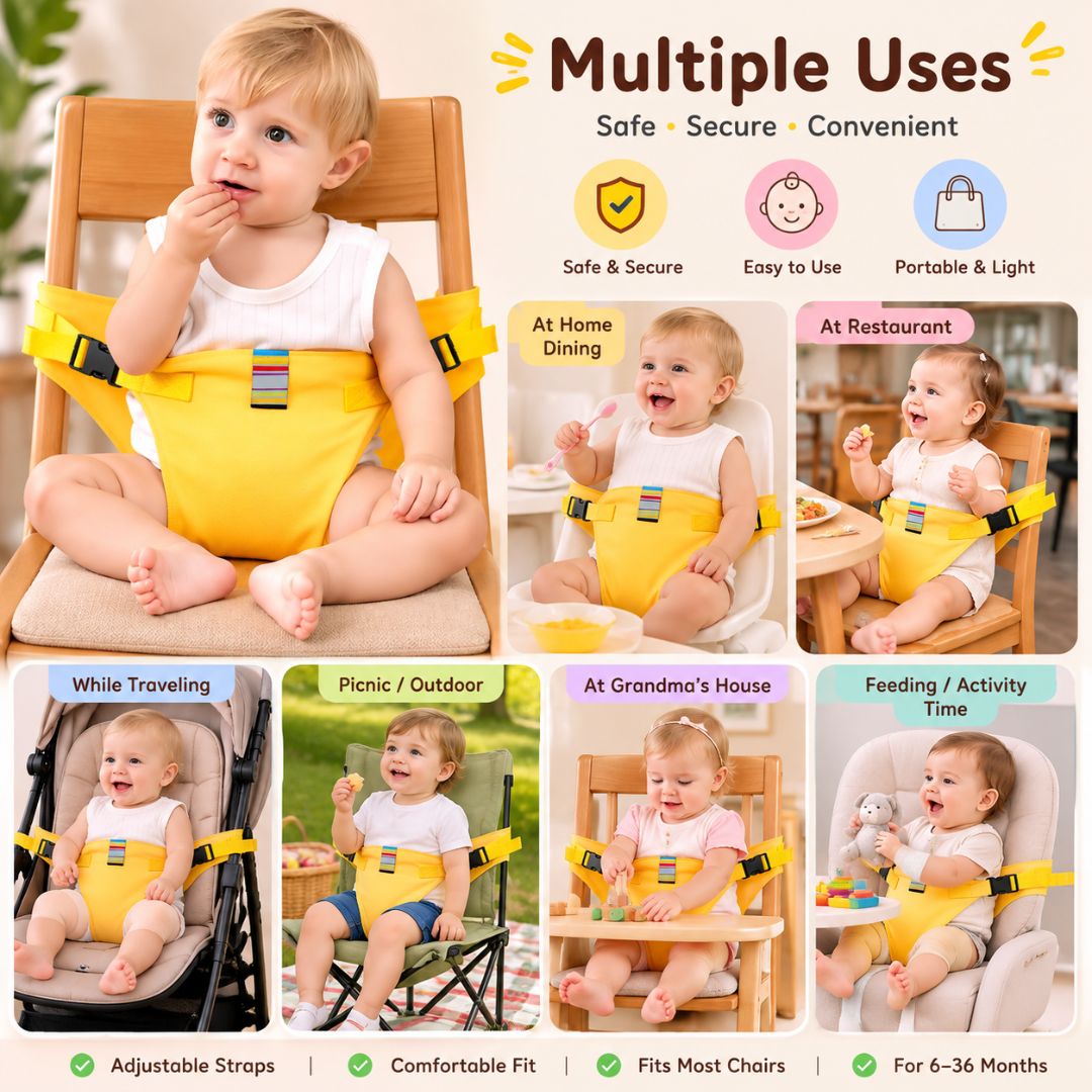 Portable Baby Feeding Chair Strap
