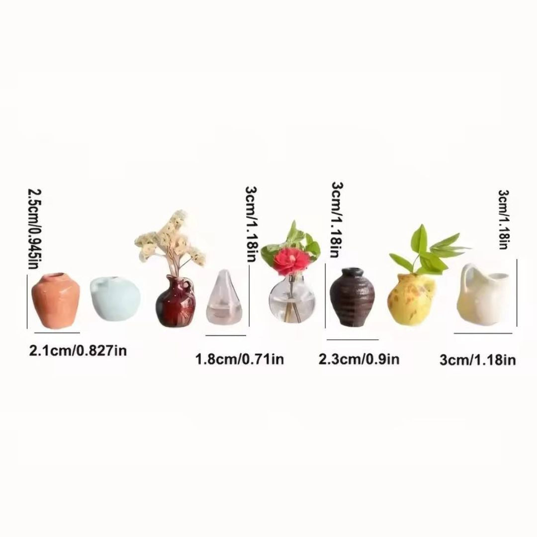 Flower Vase Cute Mini Plant for Fridge