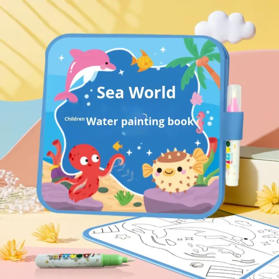Magic Reusable Water Painting Book Kids