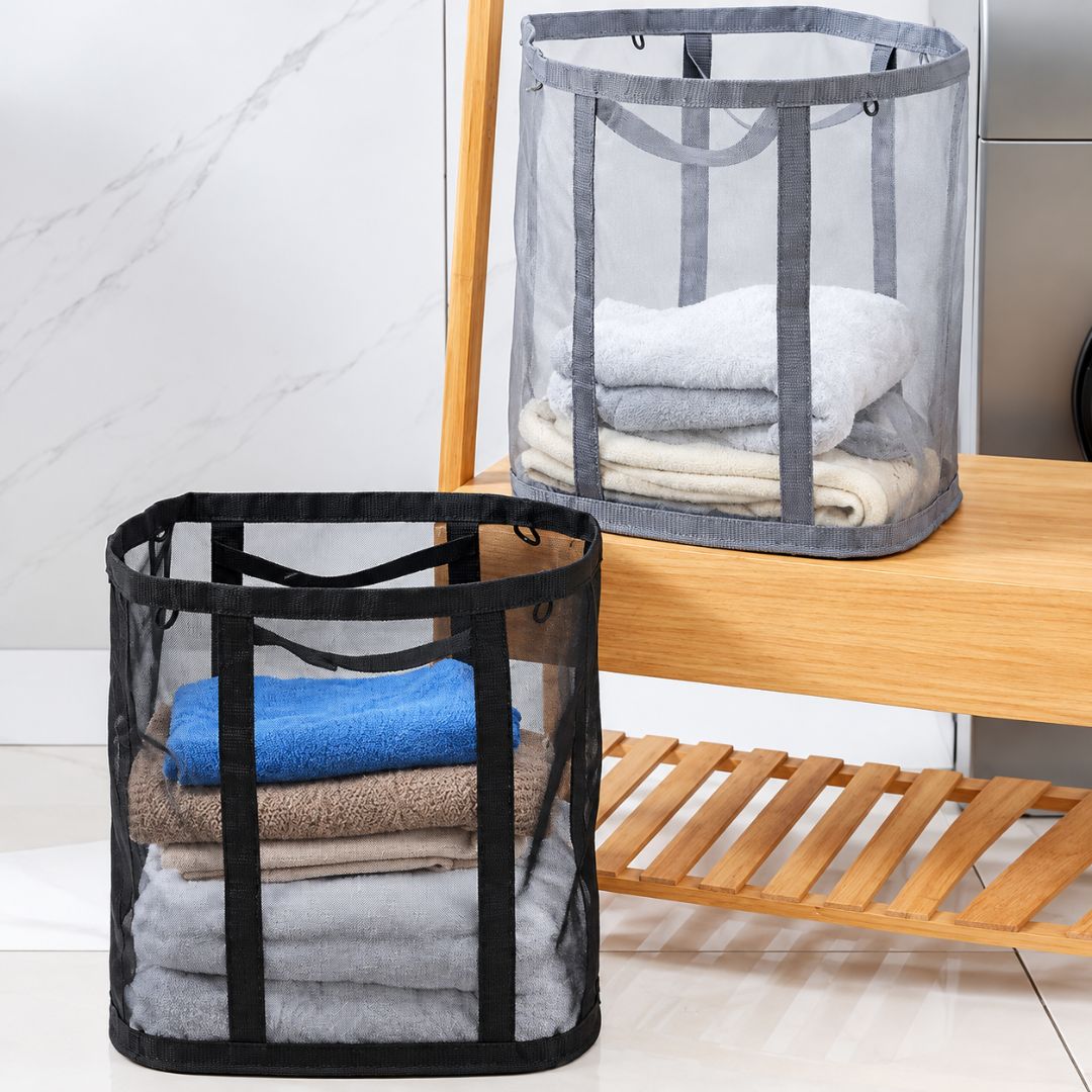 Foldable Nylon Laundry Basket