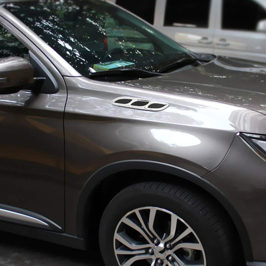 Shark Fins Chrome-Style Car Side Decors