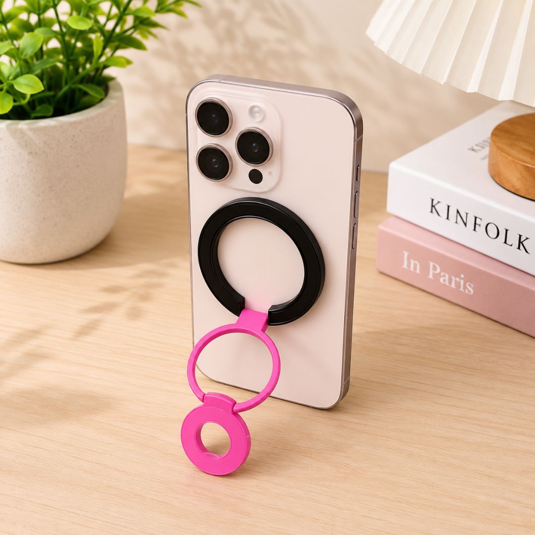 Colorful Magnetic Phone Ring Holder with 360° Rotation