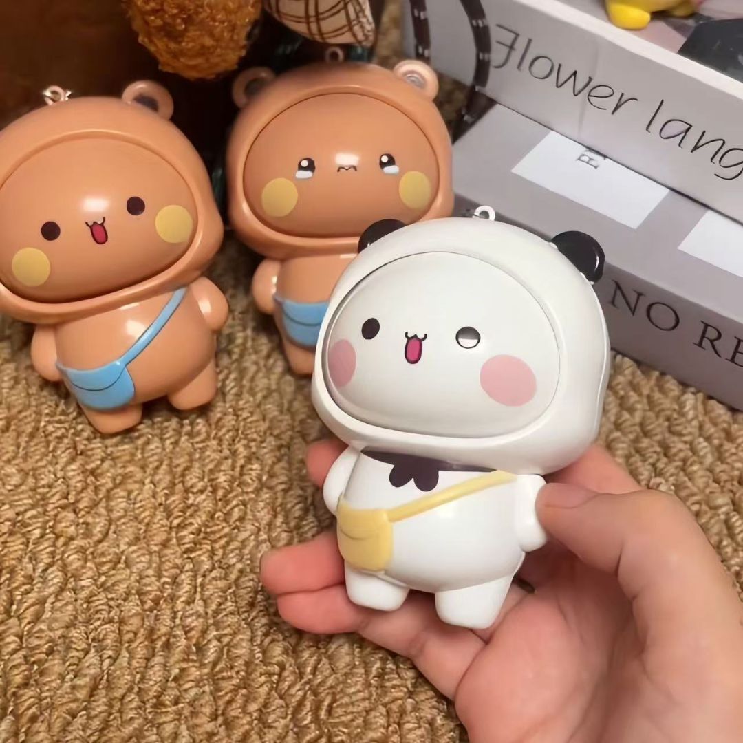 Bubu and Dudu face-changing Keychains