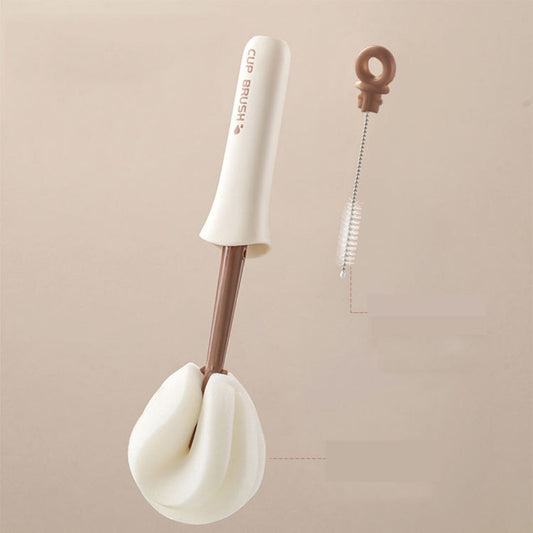 2-in-1 Long Handle Cup Brush Sponge