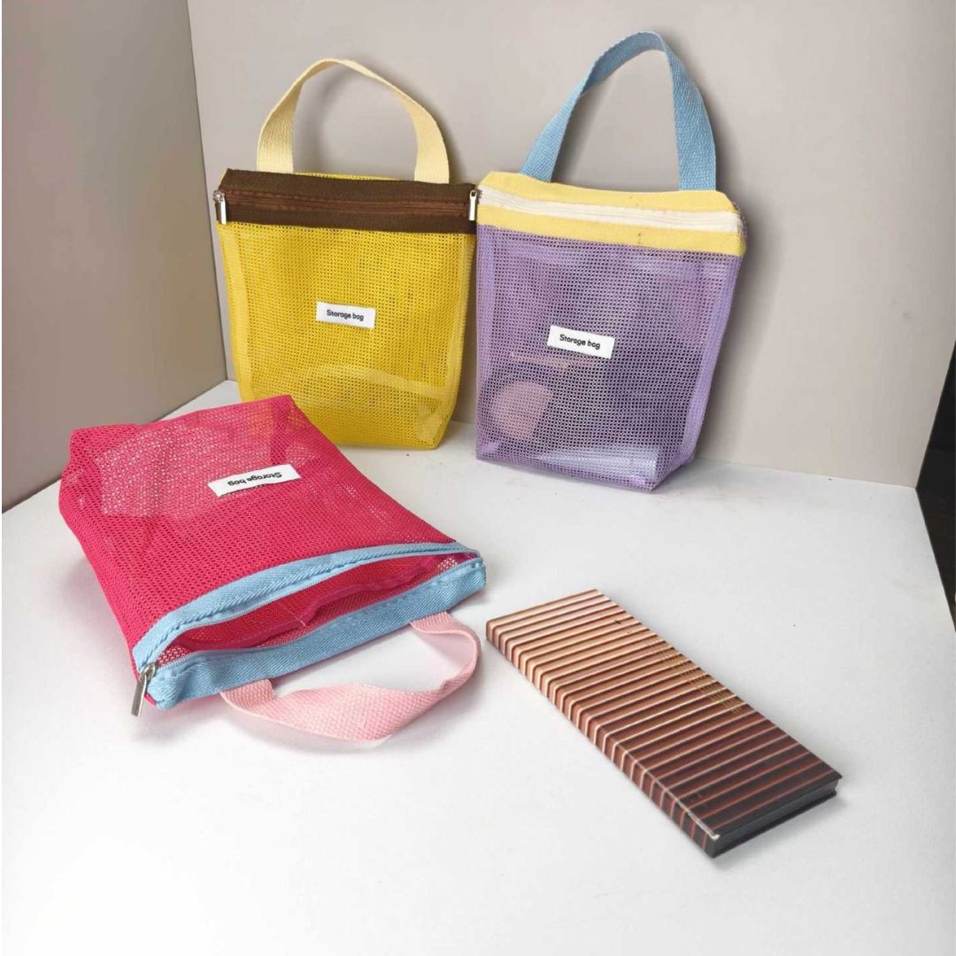 Nylon Mesh Cosmetic Bag