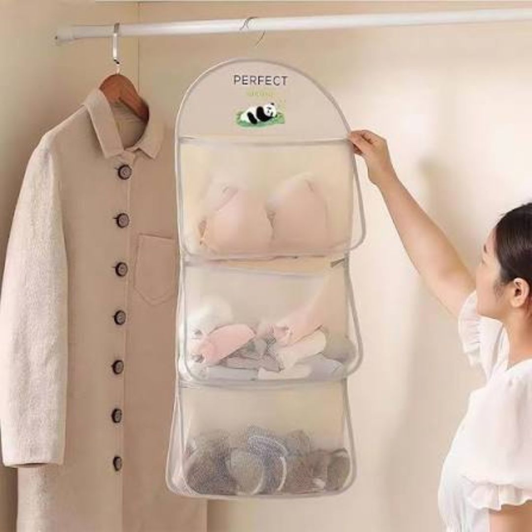 Large Capacity Hanging Wardrobe Storage Organizer Bag