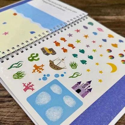 Aquatic Wonders Fingerprint Book For Kids