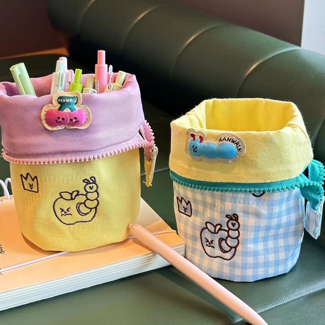 Vertical Flip-Top Pen/Pencil Case