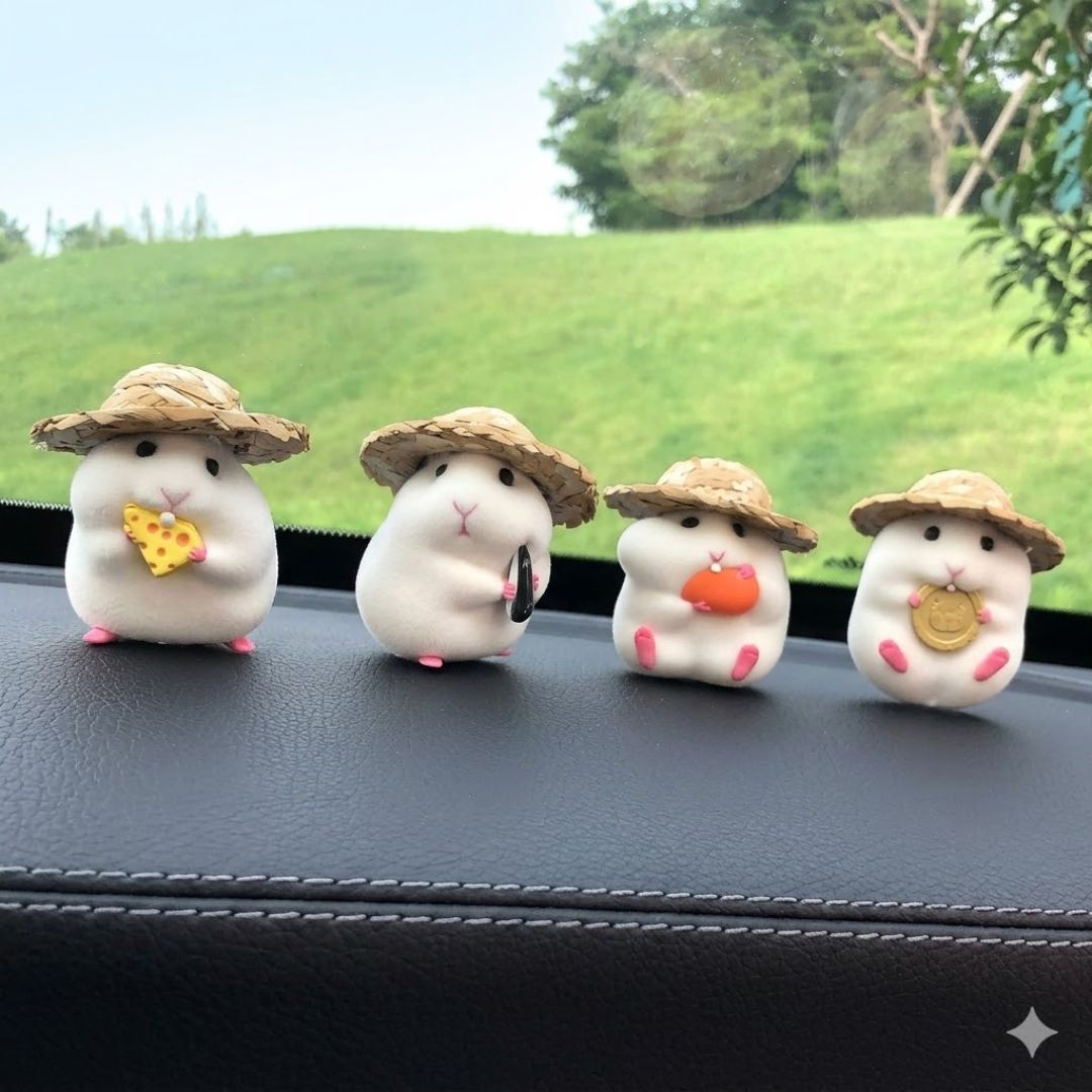 Sunny Hamster Dashboard Buddy