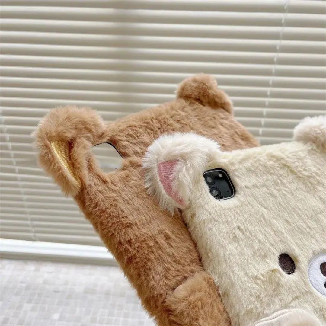 Cartoon Plush Rilakkuma Tablet Protective Case For IPad