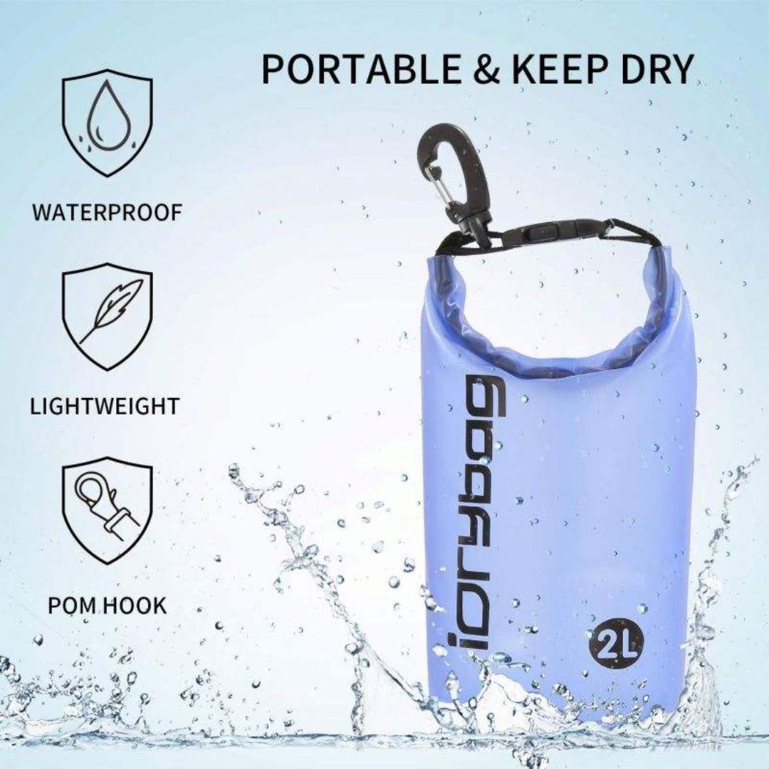 Waterproof Dry Bag with Carabiner Clip