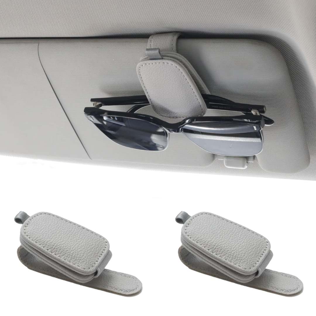 2 Packs Sunglasses Holders for Car Visor