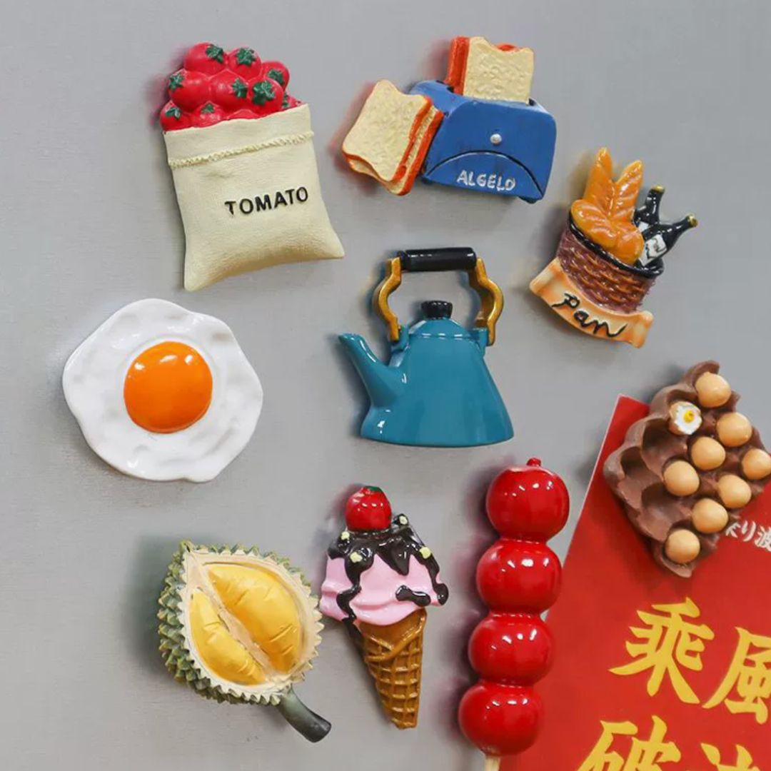 Cute 3D Food Resin Refrigerator Magnet