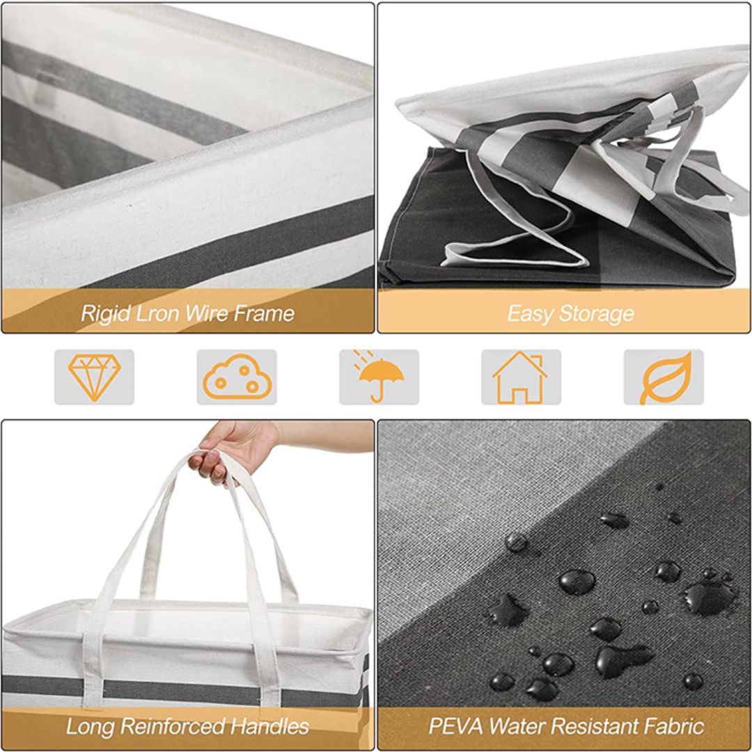 Foldable Laundry Basket 75L For Space Saving And Easy Storage