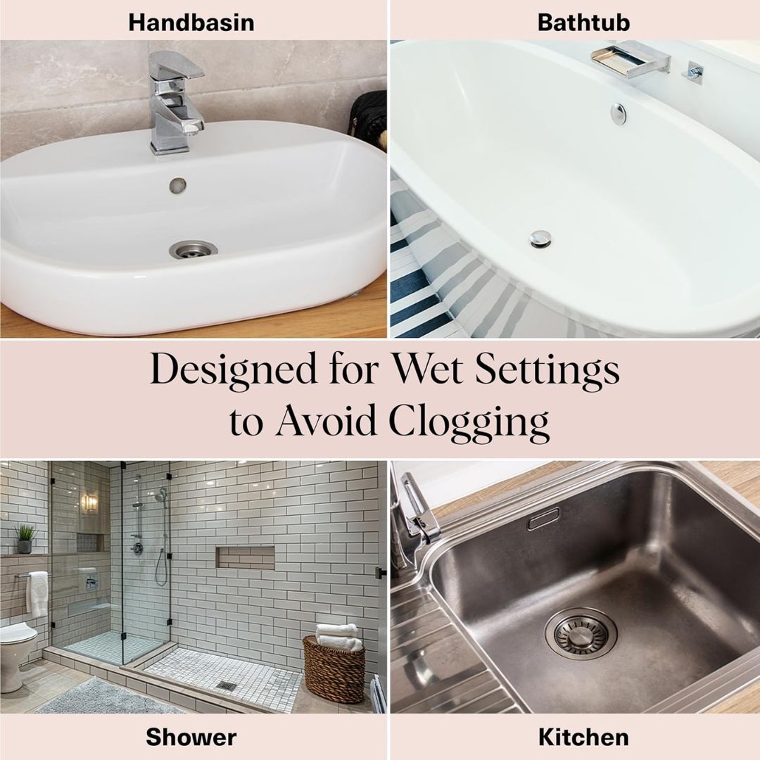 Hair Catcher Silicone Drain Cover for Bath & Shower