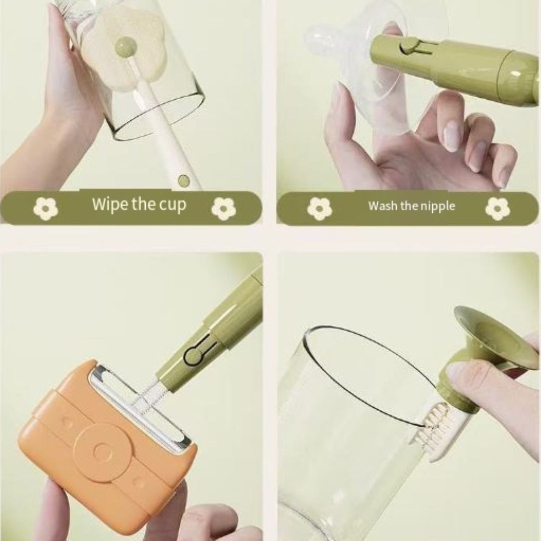 Three-in-one Sponge Flower Multifunctional brush