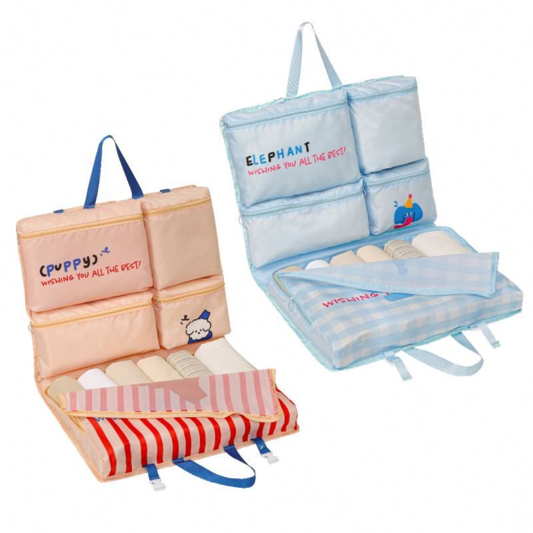 Multi-Compartment Foldable Travel Organizer Bag