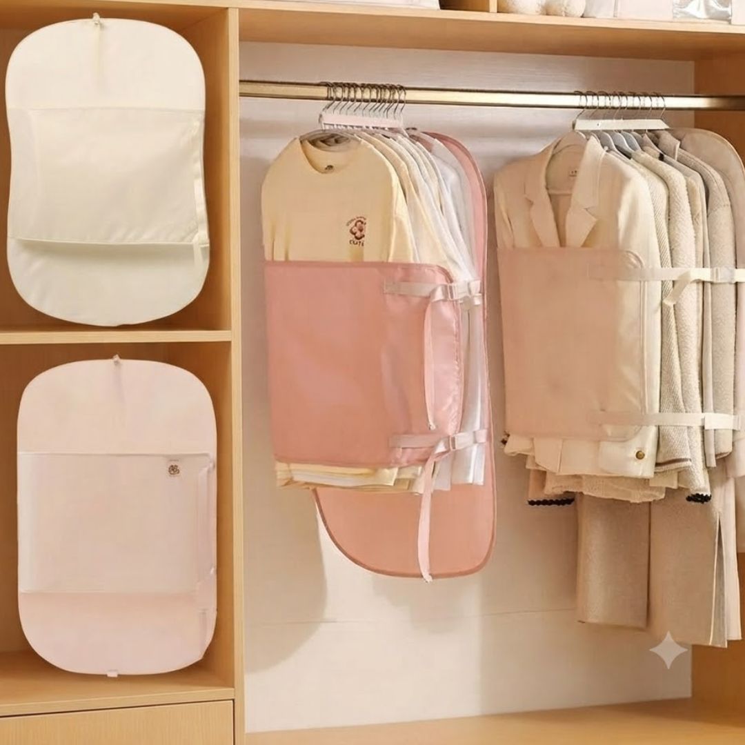 Clothes Protector Hanging Folding Storage Bag