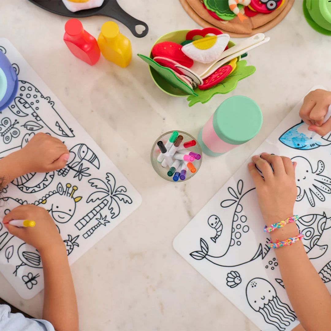 Reusable Silicone Coloring Mat for Kids