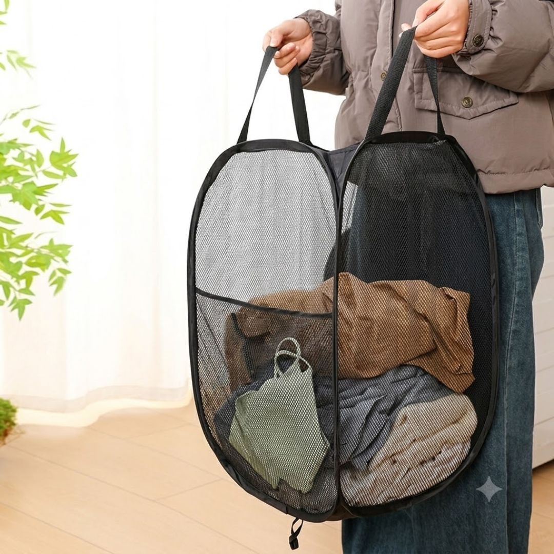 Foldable Clothes Storage Laundry Basket