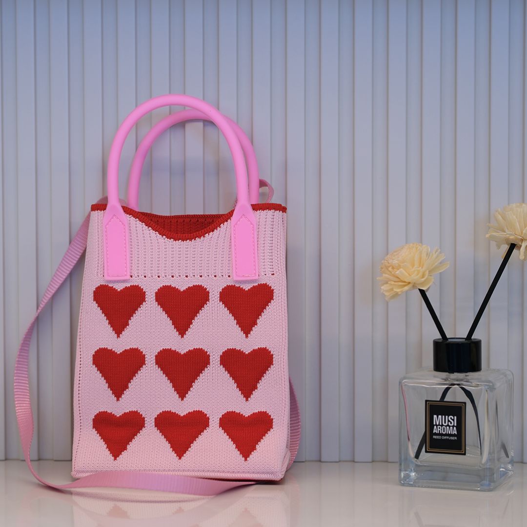 Knitted Mini Tote Sling Bag