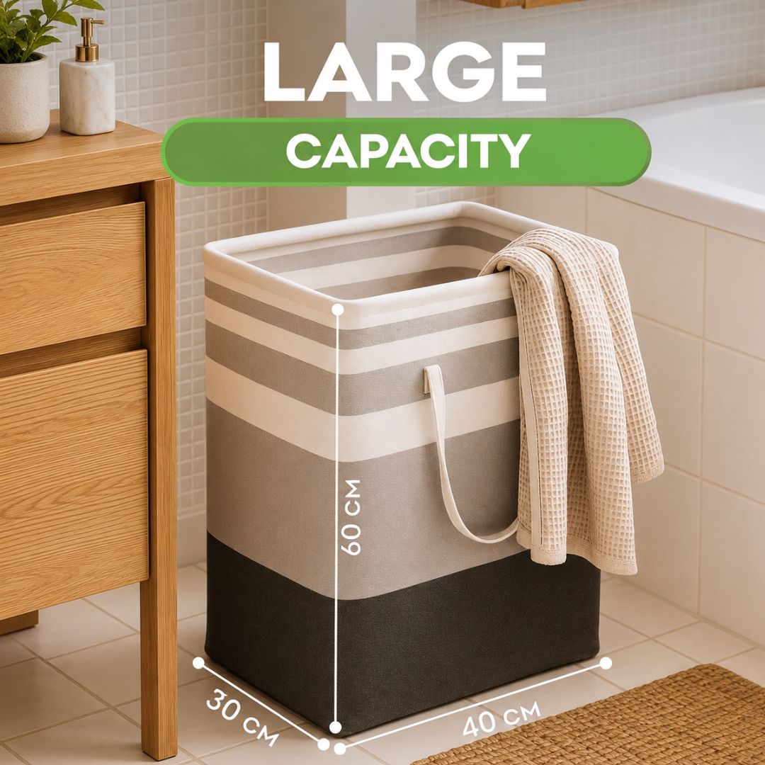 Foldable Laundry Basket 75L For Space Saving And Easy Storage
