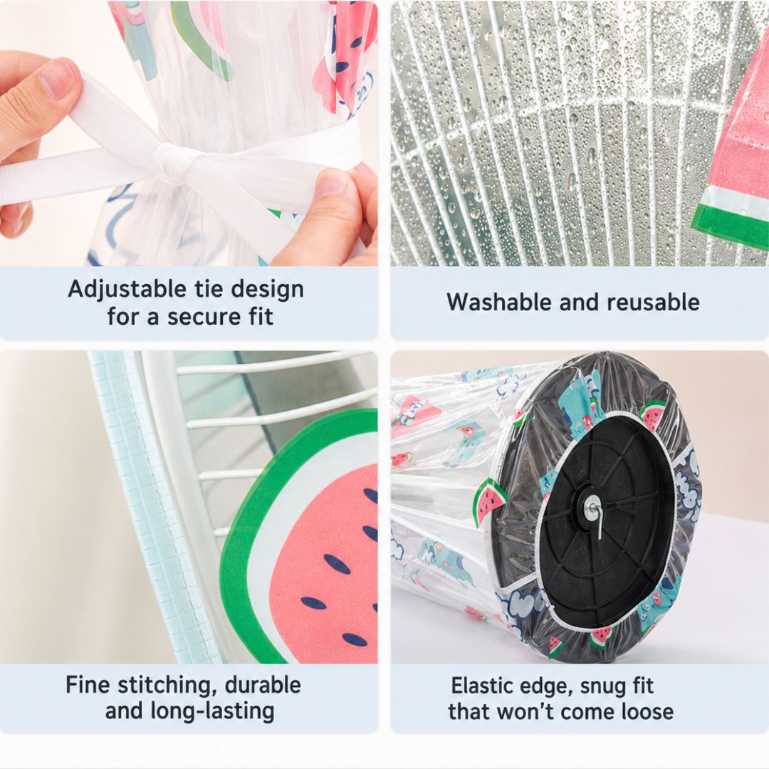 Full Coverage Mesh Protective Cover For Tower Floor Fan