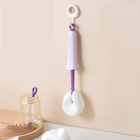 2-in-1 Long Handle Cup Brush Sponge