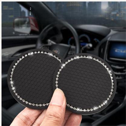 Car Cup Coasters - VIP Diamond Design - Pack of 2