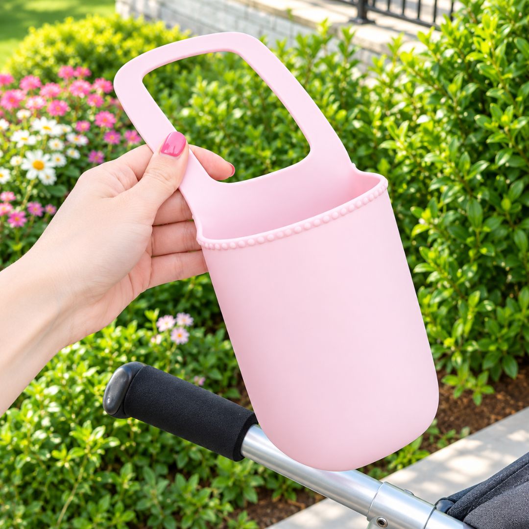Silicone Stroller Cup Holder with Phone Holder