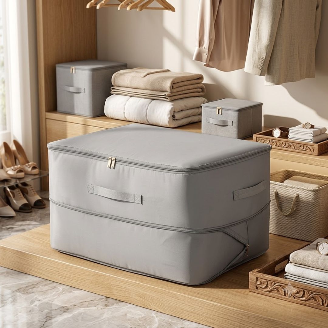 Clothes Storage Suit Portable Storage Bags for Blankets and Comforter