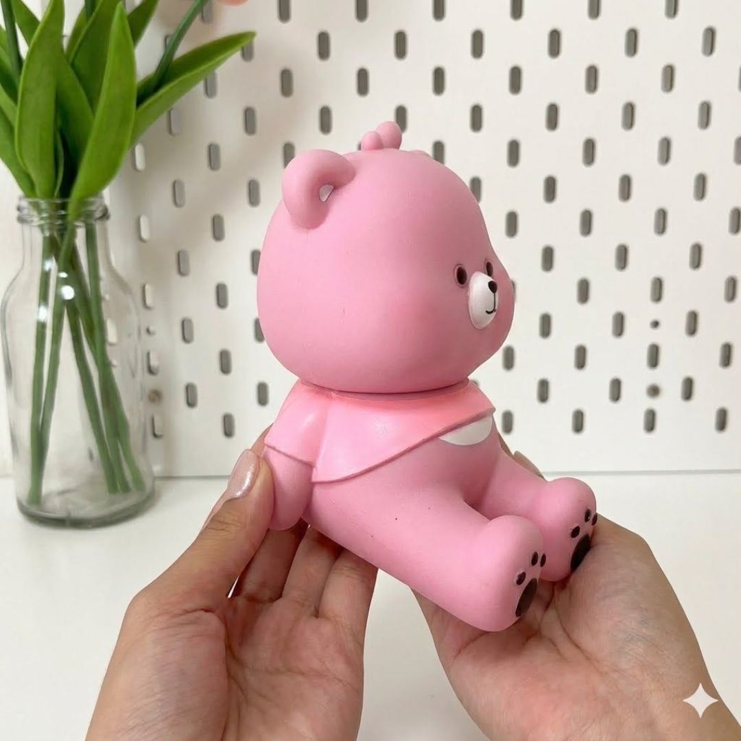 Pink Bear Desk Phone Stand