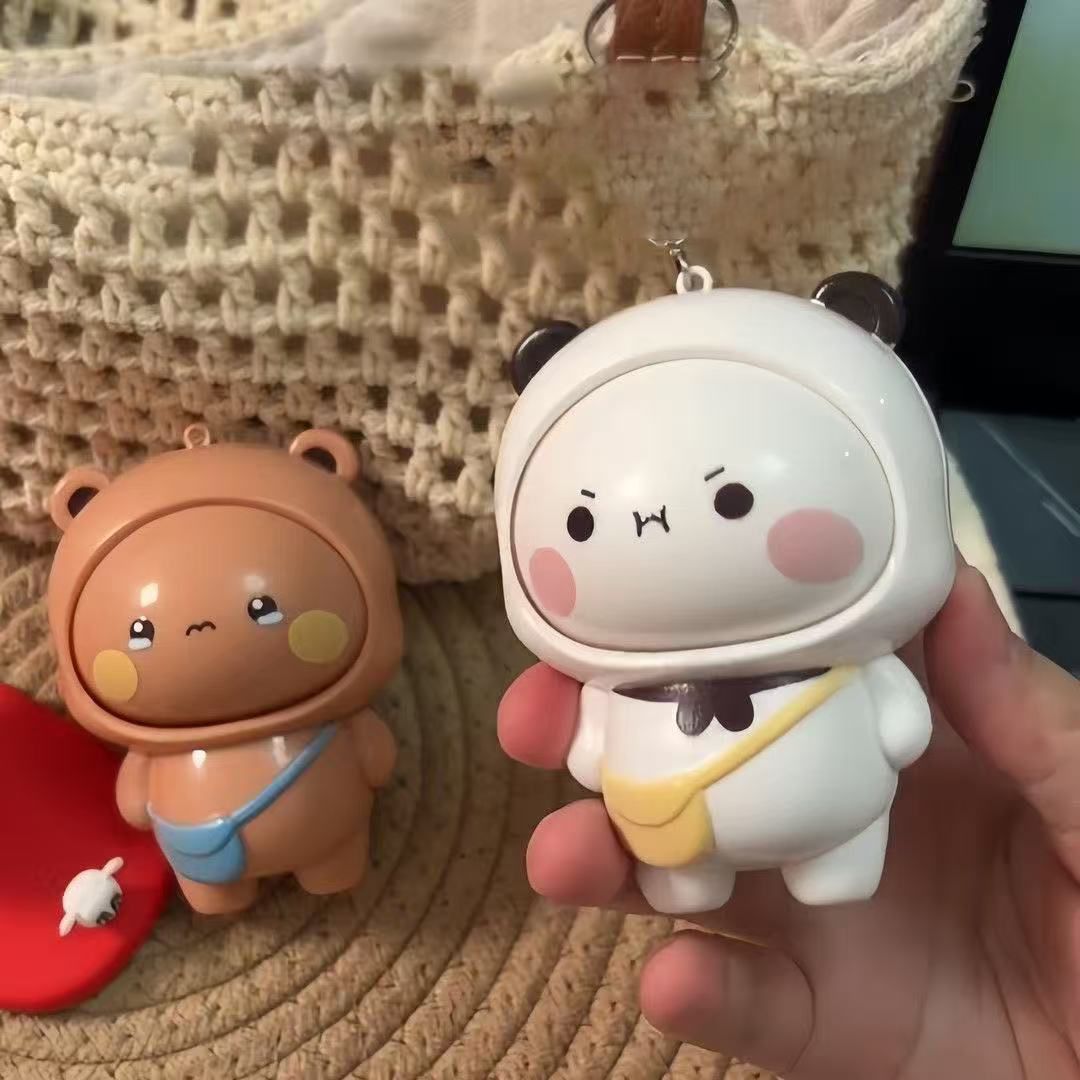Bubu and Dudu face-changing Keychains