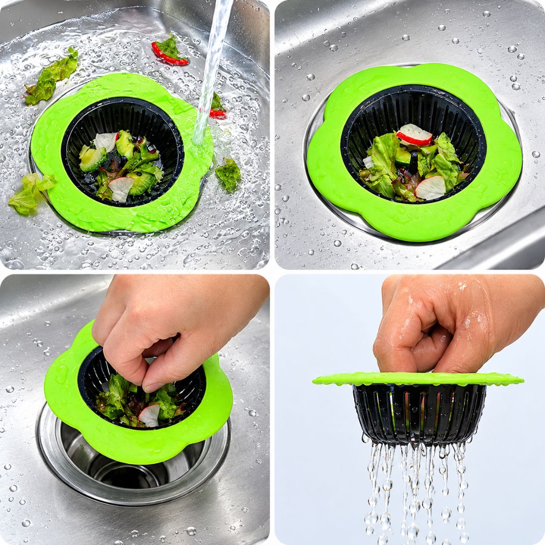 Kitchen Sink Drain Strainer with Wide Rim