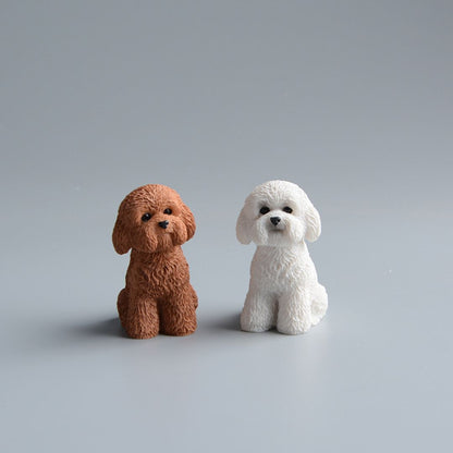 Teddy Dog Resin Figurines