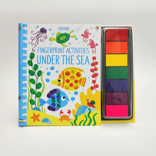 Aquatic Wonders Fingerprint Book For Kids