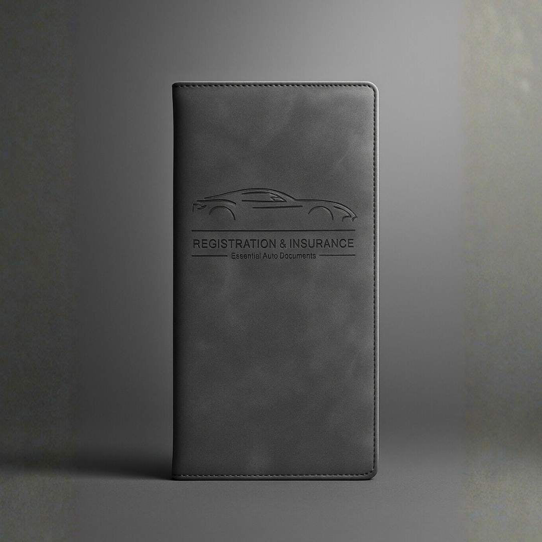 Black Color License and Registration Holder