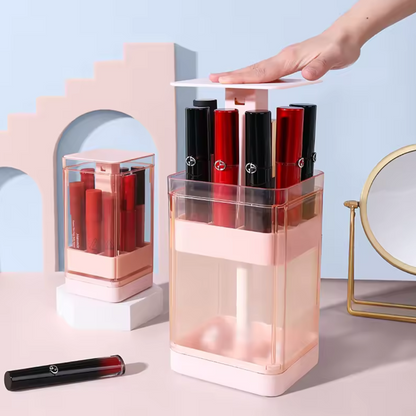 Press And Lift Lipstick Storage Organizer