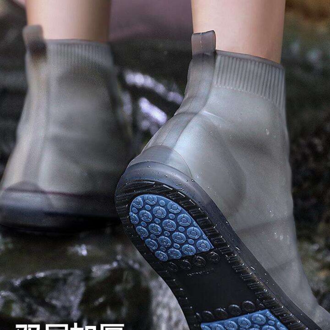 Waterproof Non-Slip Reusable Silicone Rubber Shoe Covers