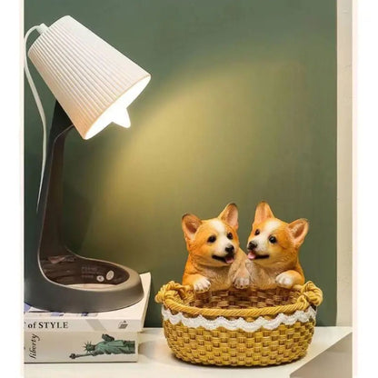 Cute Dog Entryway Tray for Keys & Small Items