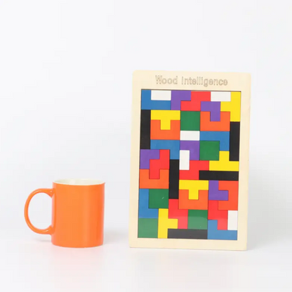 Colorful 3D Wooden Tetris Block Puzzle