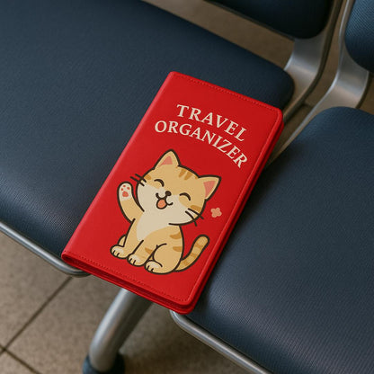 Multipurpose Documents Cards Organizer  - Cat Red