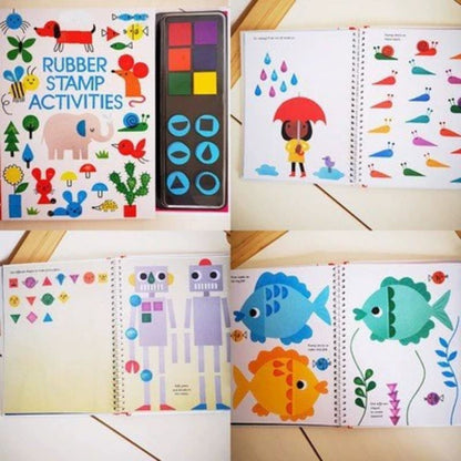 Aquatic Wonders Fingerprint Book For Kids